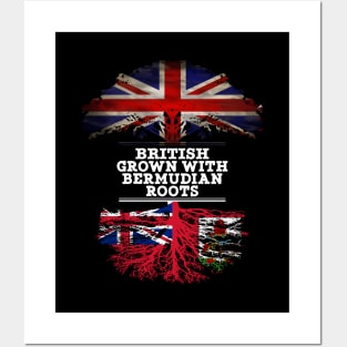 British Grown With Bermudian Roots - Gift for Bermudian With Roots From Bermuda Posters and Art